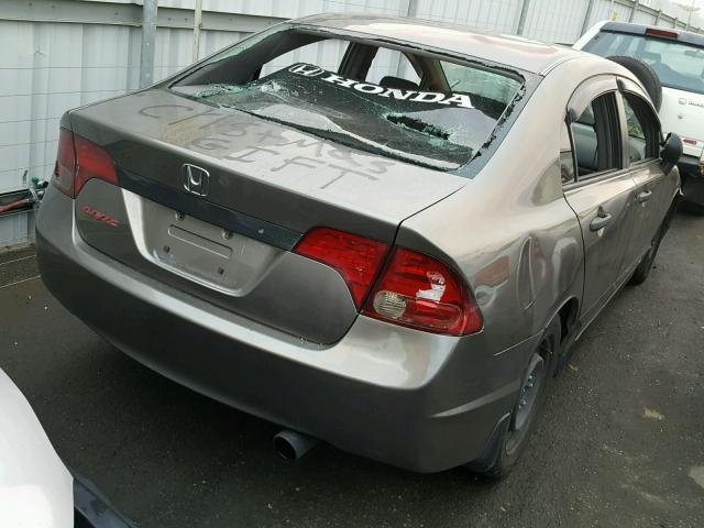 1HGFA16556L078993 - 2006 HONDA CIVIC LX GRAY photo 4