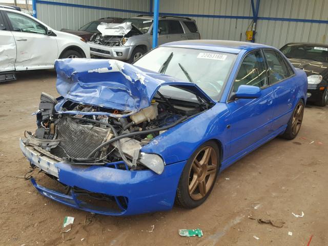 WAURD68DX1A135064 - 2001 AUDI S4 2.7 QUA BLUE photo 2