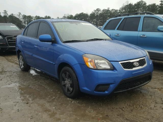 KNADH4A32A6632956 - 2010 KIA RIO LX BLUE photo 1