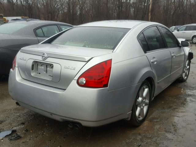 1N4BA41EX5C815728 - 2005 NISSAN MAXIMA SE SILVER photo 4