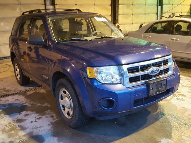 1FMCU02Z78KE38698 - 2008 FORD ESCAPE XLS BLUE photo 1