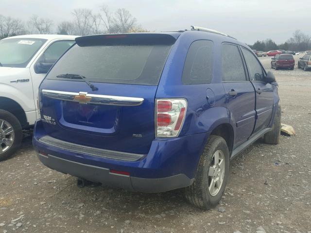 2CNDL23F876224506 - 2007 CHEVROLET EQUINOX LS BLUE photo 4