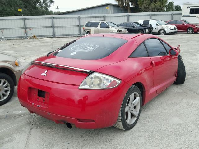 4A3AK24F96E027697 - 2006 MITSUBISHI ECLIPSE GS RED photo 4