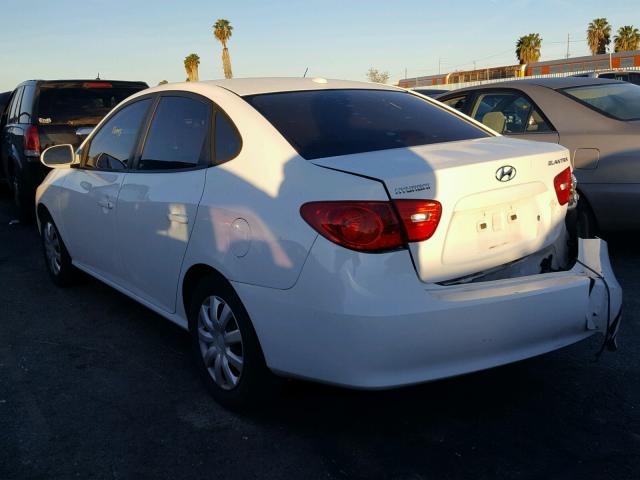 KMHDU46D77U208141 - 2007 HYUNDAI ELANTRA GL WHITE photo 3