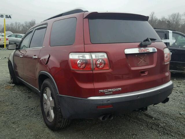 1GKER23738J193206 - 2008 GMC ACADIA SLT RED photo 3