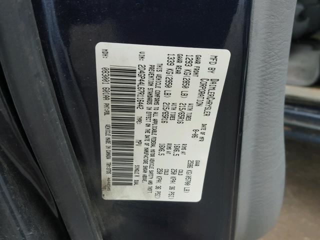 2D4GP44L67R116442 - 2007 DODGE GRAND CARA BLUE photo 10