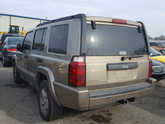 1J8HG48K46C153606 - 2006 JEEP COMMANDER ოქროსფერი ფოტო 3