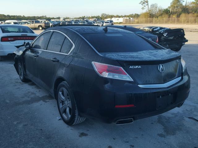 19UUA8F74CA018325 - 2011 ACURA TL BLACK photo 3