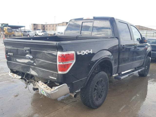 1FTFW1EF4DKD29922 - 2013 FORD F150 SUPER BLACK photo 4