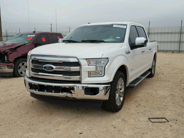 1FTEW1CG8HKD41133 - 2017 FORD F150 SUPER WHITE photo 2
