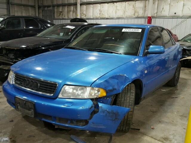 WAUDC68D11A057349 - 2001 AUDI A4 1.8T QU BLUE photo 2