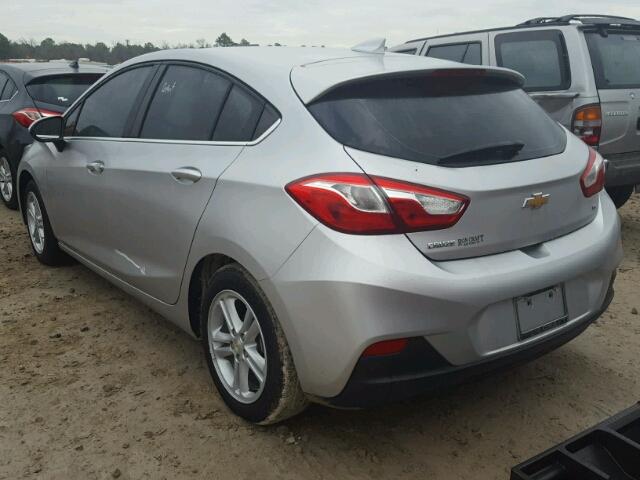 3G1BE6SM0HS526171 - 2017 CHEVROLET CRUZE LT SILVER photo 3