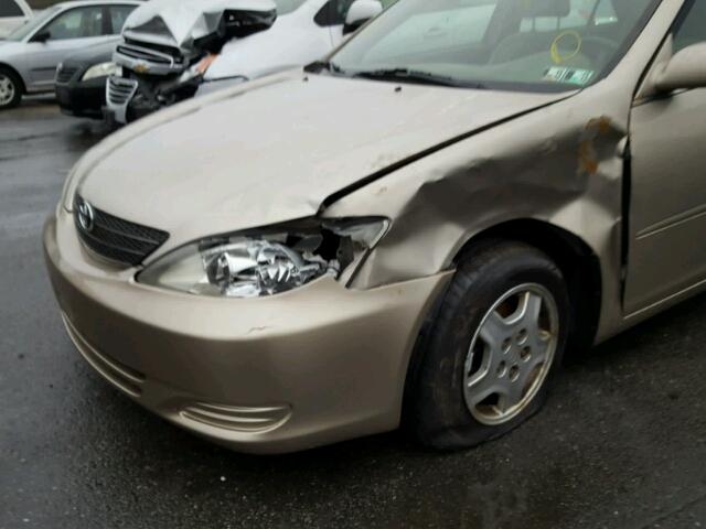 4T1BF30K93U542412 - 2003 TOYOTA CAMRY LE BEIGE photo 9