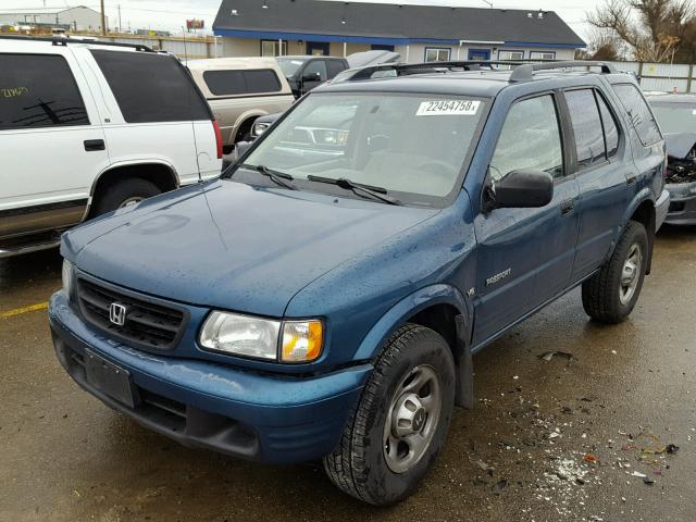 4S6CK58W9Y4408372 - 2000 HONDA PASSPORT E BLUE photo 2
