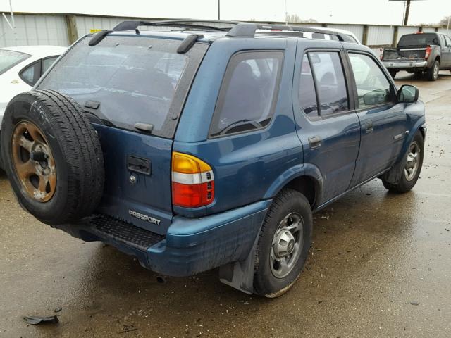 4S6CK58W9Y4408372 - 2000 HONDA PASSPORT E BLUE photo 4