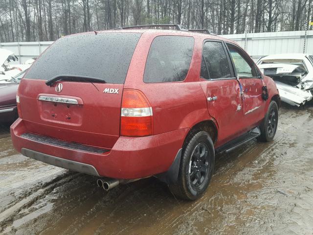 2HNYD18872H515562 - 2002 ACURA MDX TOURIN MAROON photo 4