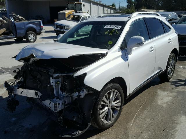 2T2BK1BA7DC206440 - 2013 LEXUS RX 350 WHITE photo 2