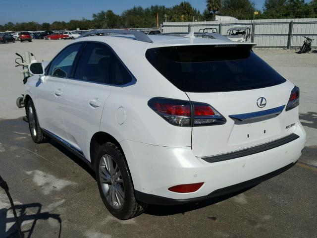 2T2BK1BA7DC206440 - 2013 LEXUS RX 350 WHITE photo 3