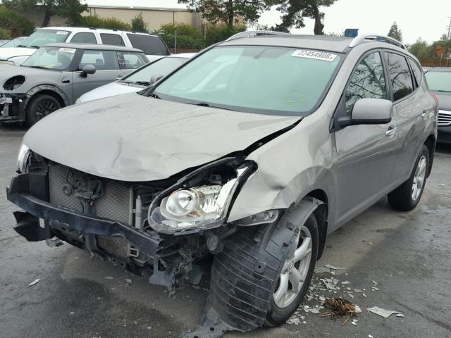 JN8AS5MV0AW122734 - 2010 NISSAN ROGUE S GRAY photo 2