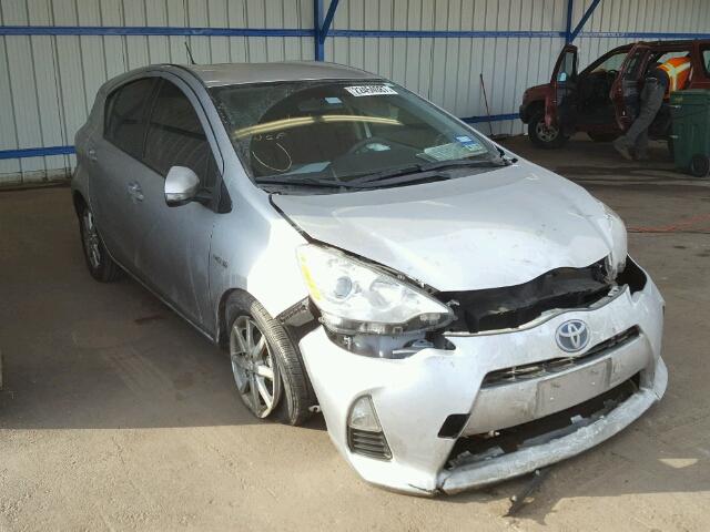 JTDKDTB36C1526007 - 2012 TOYOTA PRIUS C SILVER photo 1