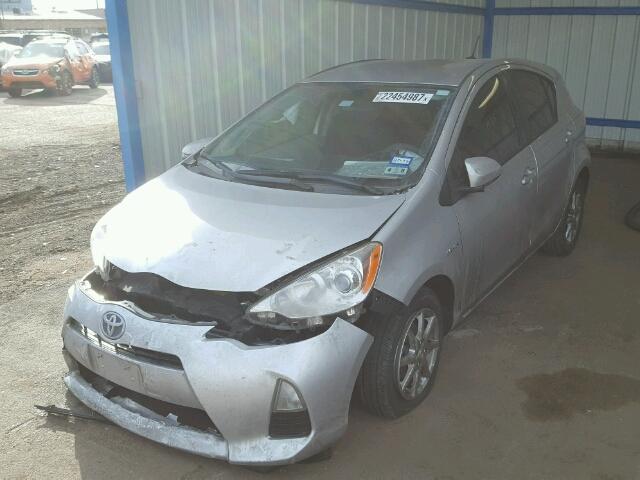 JTDKDTB36C1526007 - 2012 TOYOTA PRIUS C SILVER photo 2