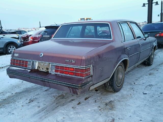 1G7AF69J5CP206619 - 1982 PONTIAC GRAND LEMA BROWN photo 4