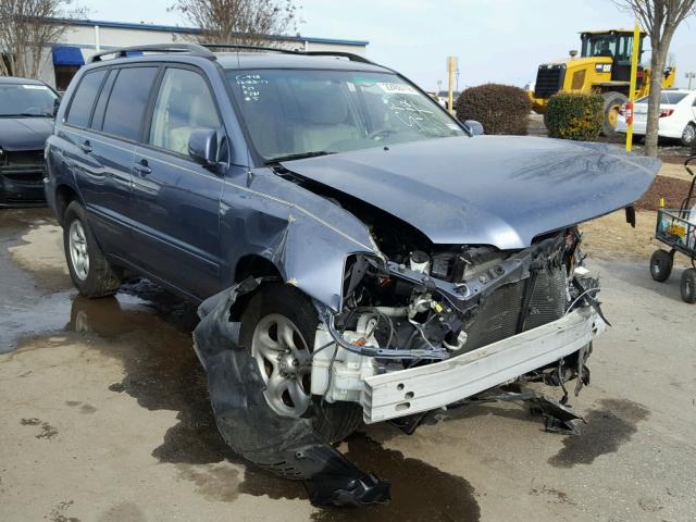 JTEGD21A760135504 - 2006 TOYOTA HIGHLANDER BLUE photo 1