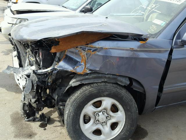 JTEGD21A760135504 - 2006 TOYOTA HIGHLANDER BLUE photo 9