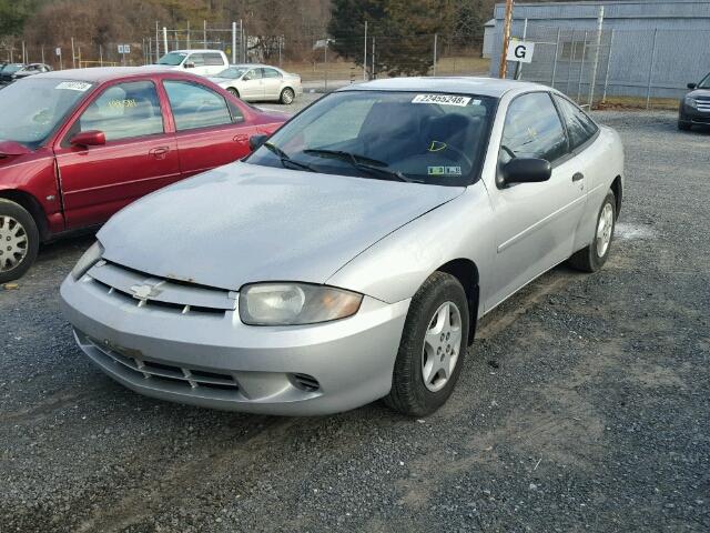 1G1JC12F757131985 - 2005 CHEVROLET CAVALIER SILVER photo 2