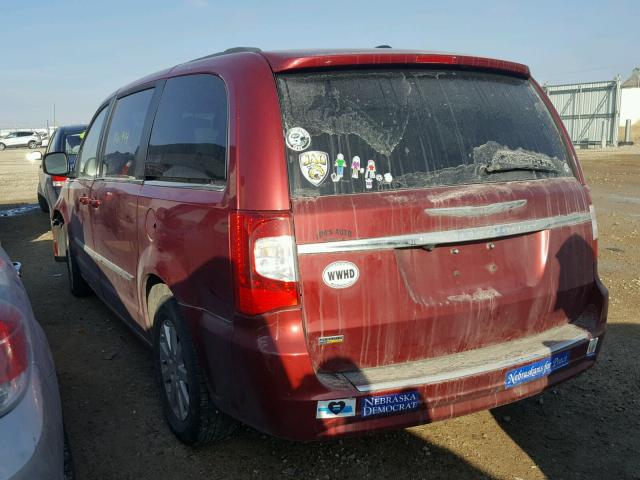 2C4RC1BG5DR776599 - 2013 CHRYSLER TOWN & COU RED photo 3