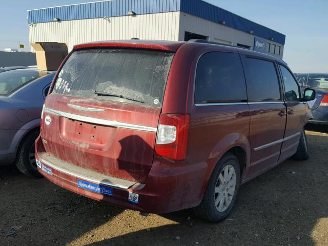 2C4RC1BG5DR776599 - 2013 CHRYSLER TOWN & COU RED photo 4