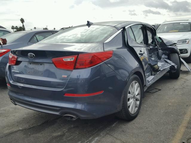 KNAGM4A78F5615667 - 2015 KIA OPTIMA LX BLUE photo 4