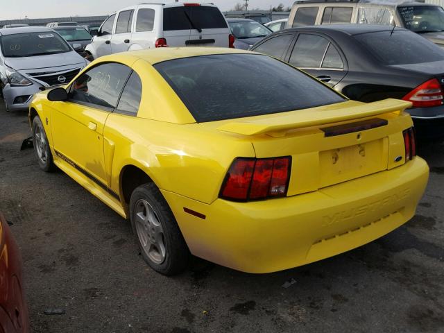 1FAFP40492F116402 - 2002 FORD MUSTANG YELLOW photo 3