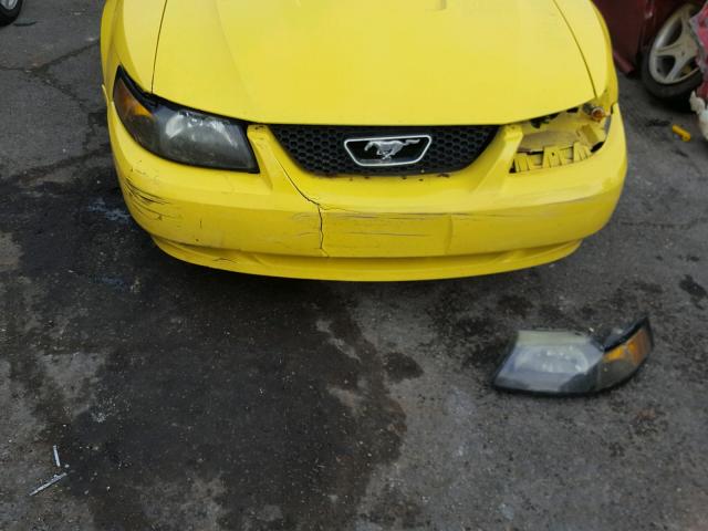 1FAFP40492F116402 - 2002 FORD MUSTANG YELLOW photo 9