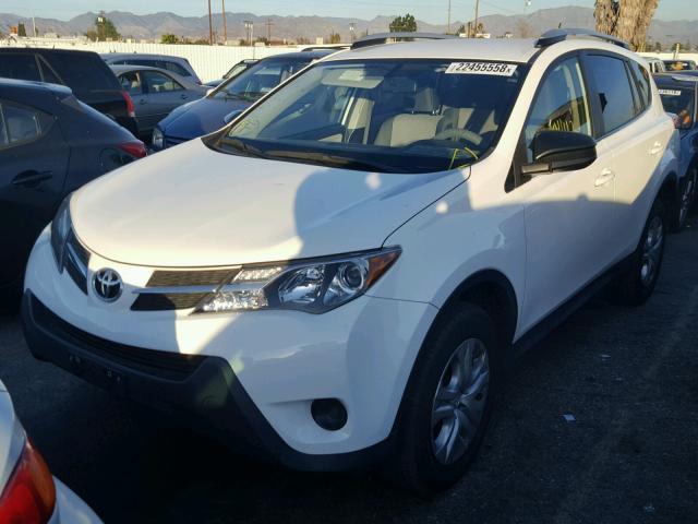 JTMZFREVXFD048170 - 2015 TOYOTA RAV4 LE WHITE photo 2