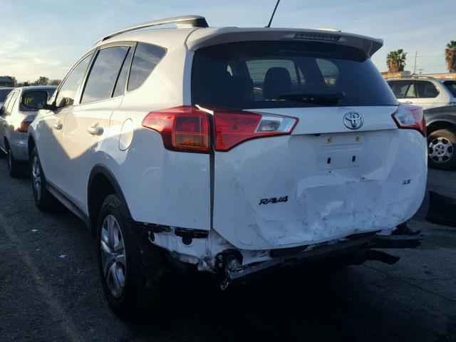 JTMZFREVXFD048170 - 2015 TOYOTA RAV4 LE WHITE photo 3