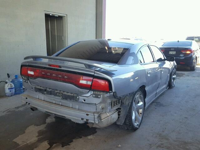 2C3CDXCTXEH143660 - 2014 DODGE CHARGER R/ GRAY photo 4