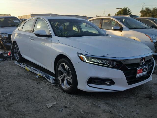 1HGCV1F67JA013924 - 2018 HONDA ACCORD EXL WHITE photo 1