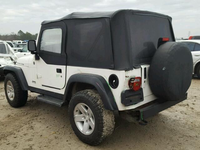 1J4FA69S04P766896 - 2004 JEEP WRANGLER / WHITE photo 3