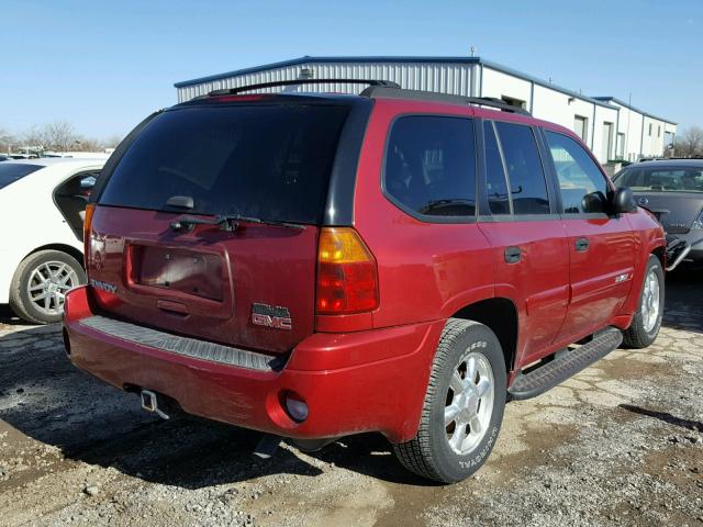 1GKDT13S652164204 - 2005 GMC ENVOY RED photo 4