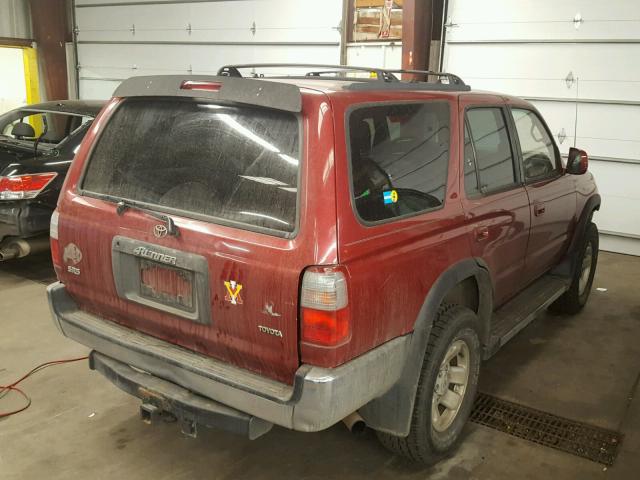 JT3HN86R7W0174945 - 1998 TOYOTA 4RUNNER SR MAROON photo 4