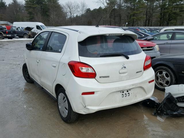 ML32A3HJXHH006957 - 2017 MITSUBISHI MIRAGE ES WHITE photo 3