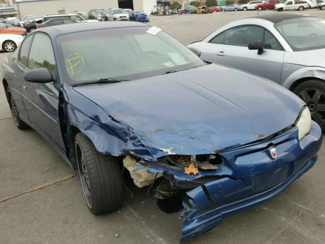 2G1WW12E239293605 - 2003 CHEVROLET MONTE CARL BLUE photo 1