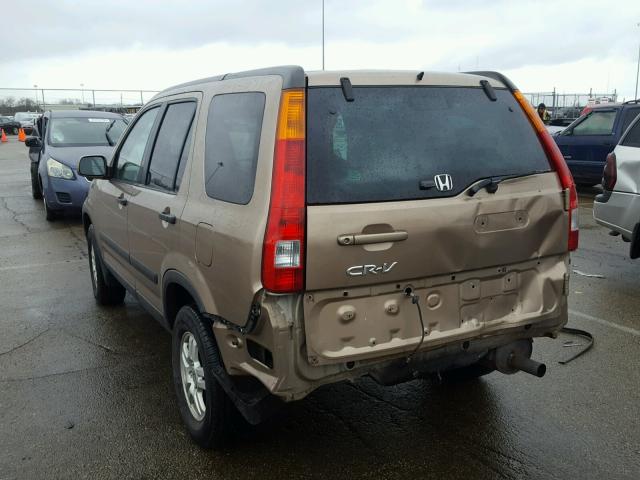 SHSRD78883U104801 - 2003 HONDA CR-V EX TAN photo 3