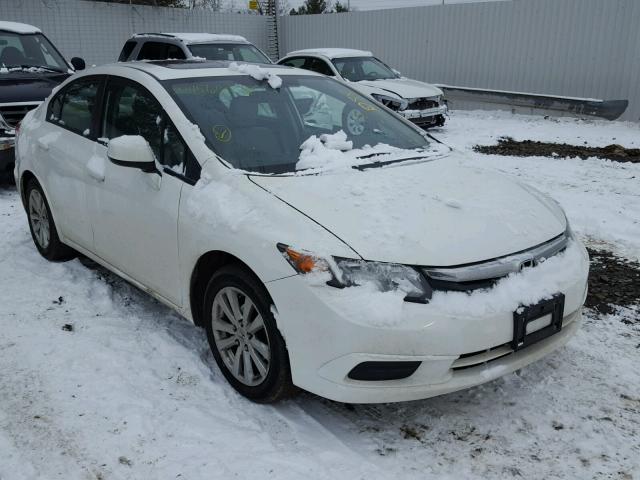 19XFB2F94CE313926 - 2012 HONDA CIVIC EXL თეთრი ფოტო 1