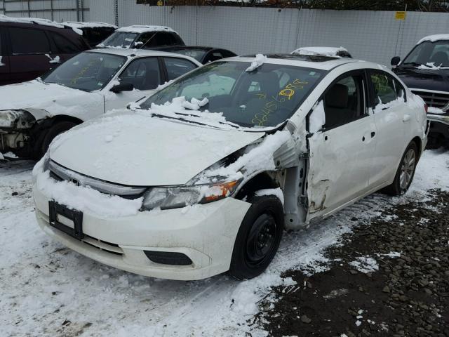 19XFB2F94CE313926 - 2012 HONDA CIVIC EXL WHITE photo 2