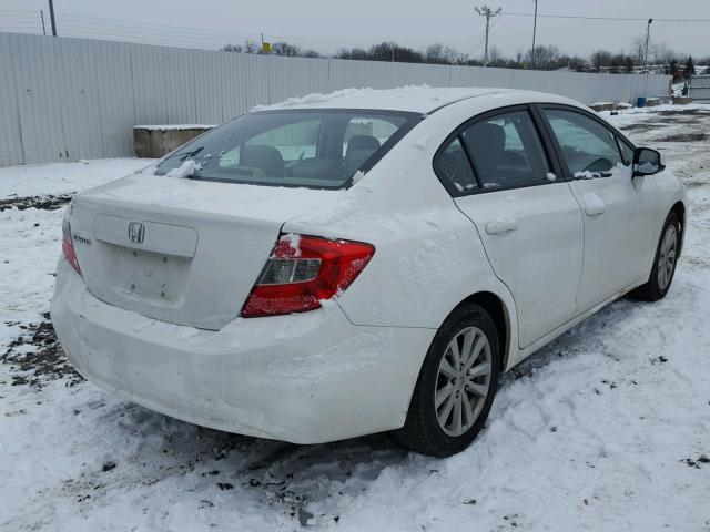 19XFB2F94CE313926 - 2012 HONDA CIVIC EXL თეთრი ფოტო 4