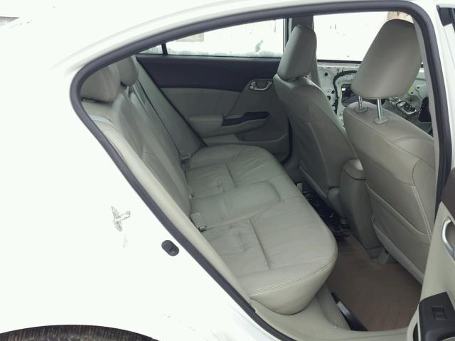 19XFB2F94CE313926 - 2012 HONDA CIVIC EXL თეთრი ფოტო 6