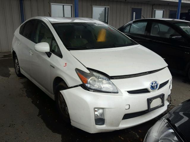 JTDKN3DU7A5145470 - 2010 TOYOTA PRIUS WHITE photo 1