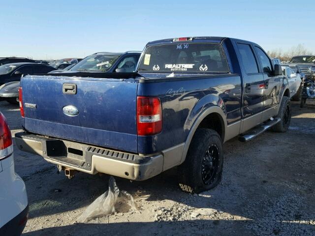 1FTPW14V27KA56173 - 2007 FORD F150 SUPER BLUE photo 4